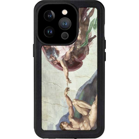 Creation of Adam by Michelangelo iPhone 15 Pro Waterproof Case